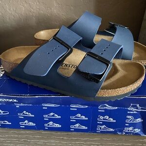 Birkenstock Navy Arizona Sandals, EU 37 - New in Box